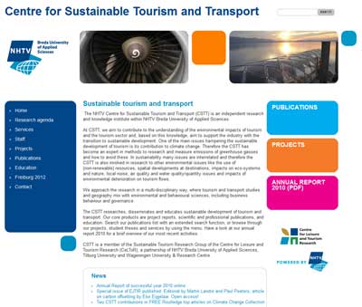 Lectoraat Centre for Sustainable Tourism and Transport 2013